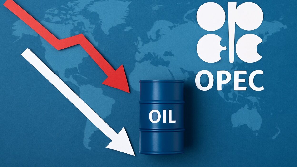 Ceny ropy padají kvůli zprávám o zvýšení těžby OPEC a rostoucích zásobách v USA
