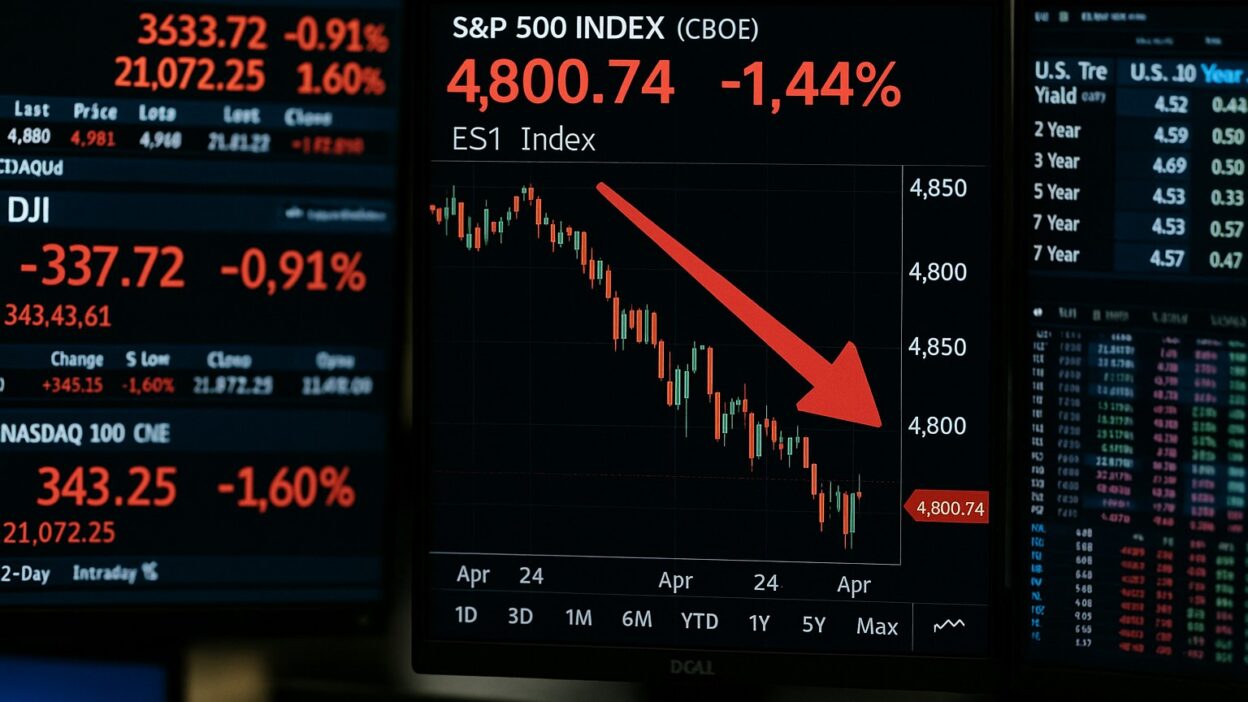 Americké akciové futures oslabují po snížení ratingu USA agenturou Moody’s