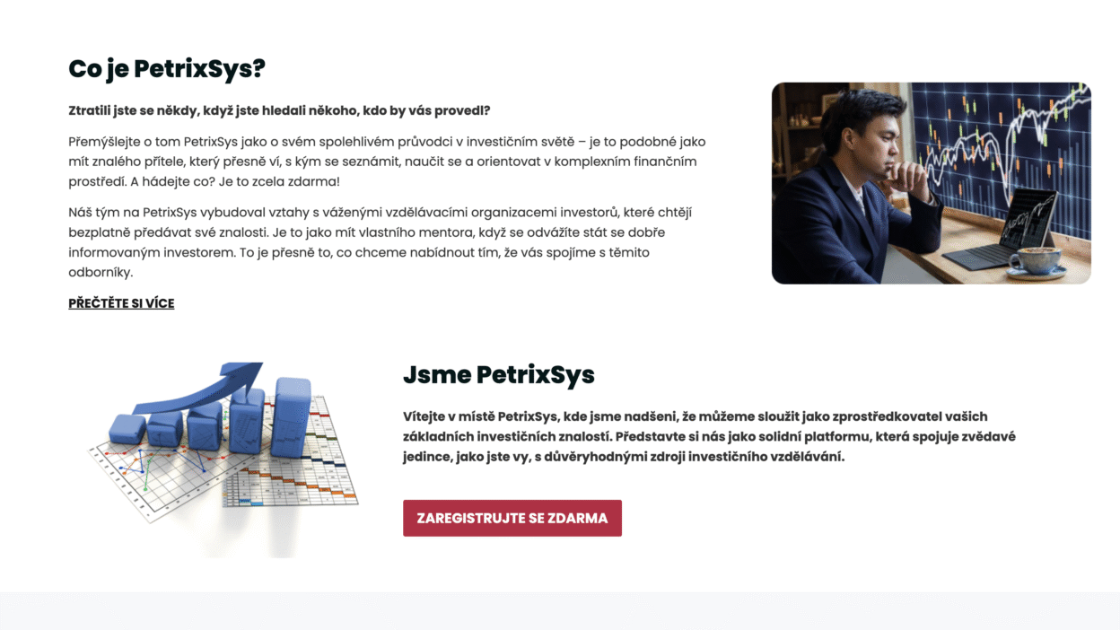 PetrixSys: Neregulovaná platforma, která představuje vážné riziko pro investory