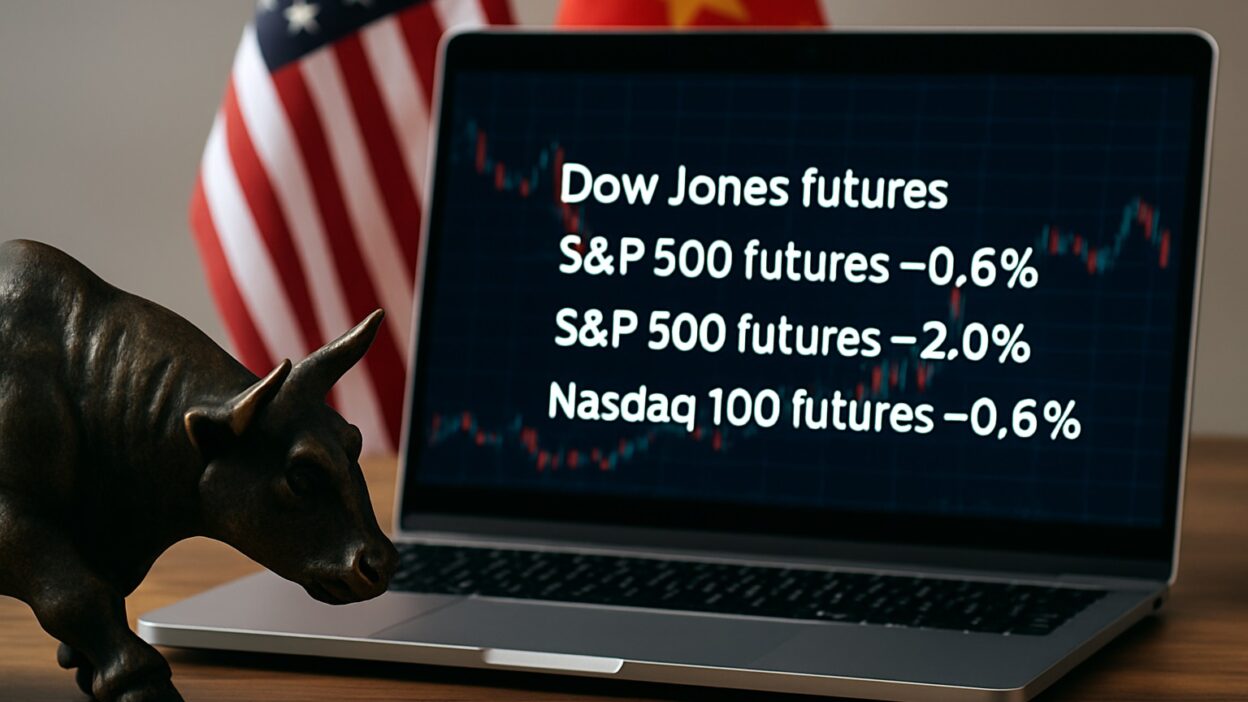 Americké akciové futures klesají kvůli obchodní nejistotě a geopolitickému napětí